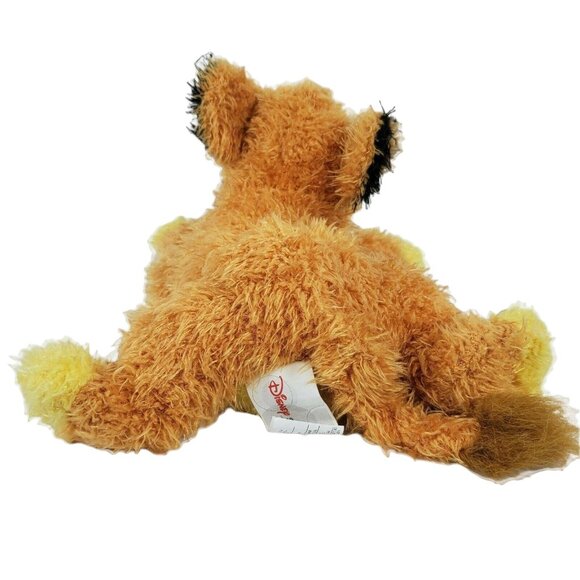 Disney Store The Lion King Simba Plush Lying Down Shaggy Fur Stuffed Animal Toy - Picture 5 of 10